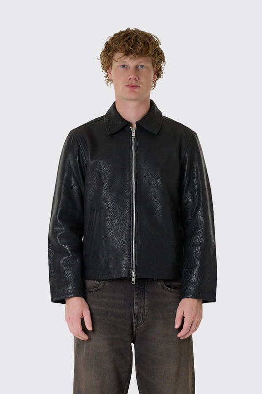 Sunflower Short Leather Jacket 6060 999 Black