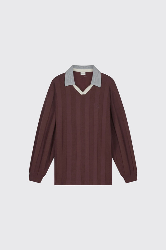 Filling Pieces Knit Football Jersey 422674500148 310 Bitter Chocolate