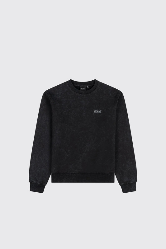 Daily Paper textured metallic shield sweater 2610148 Washed Black