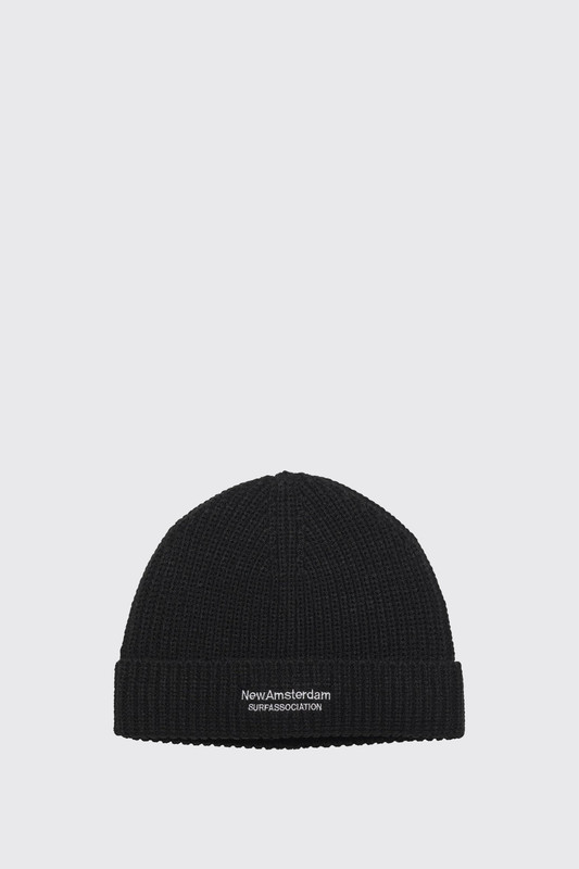 New Amsterdam Surf Association Reversible Logo Beanie 2602138001 Black