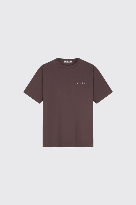 Olaf Hussein Lasso Face Tee M260100 Chocolateplum