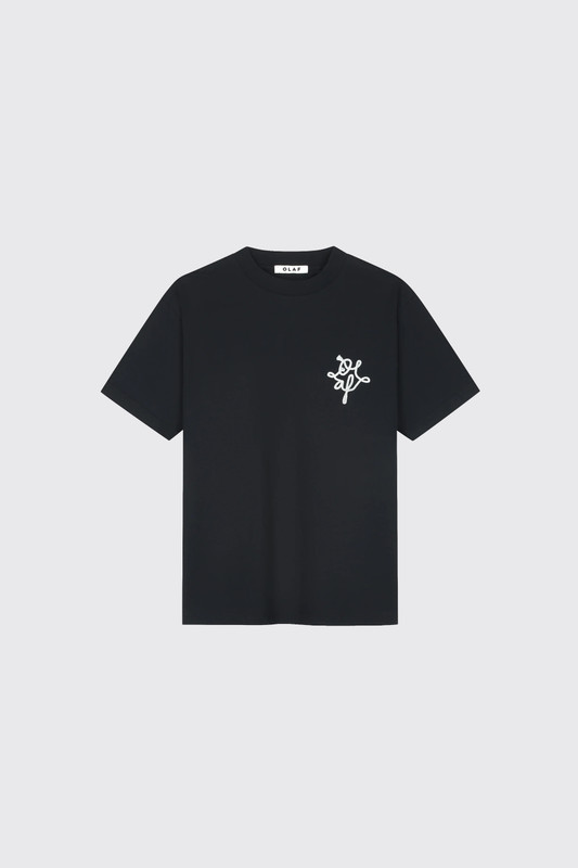 Olaf Hussein Lasso Monogram Tee M260110 Black