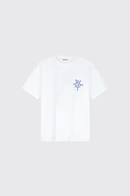 Olaf Hussein Lasso Monogram Tee M260110 Optical White