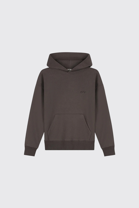 Olaf Hussein Signature Boxy Hoodie M260208 Chocolateplum