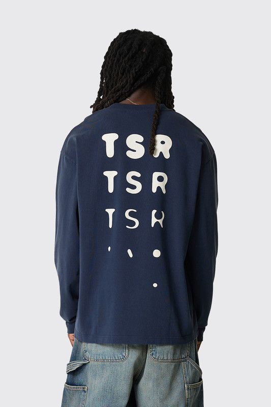 THE SAVAGE REPORT TSR Optic Longsleeve TSR-FW26OPLS03 Navy