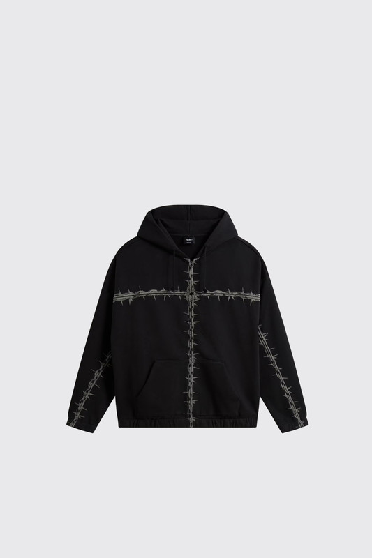 VANS A.O.D. T Zipped Hoodie VN000TWYBLK1 BLK1 Black