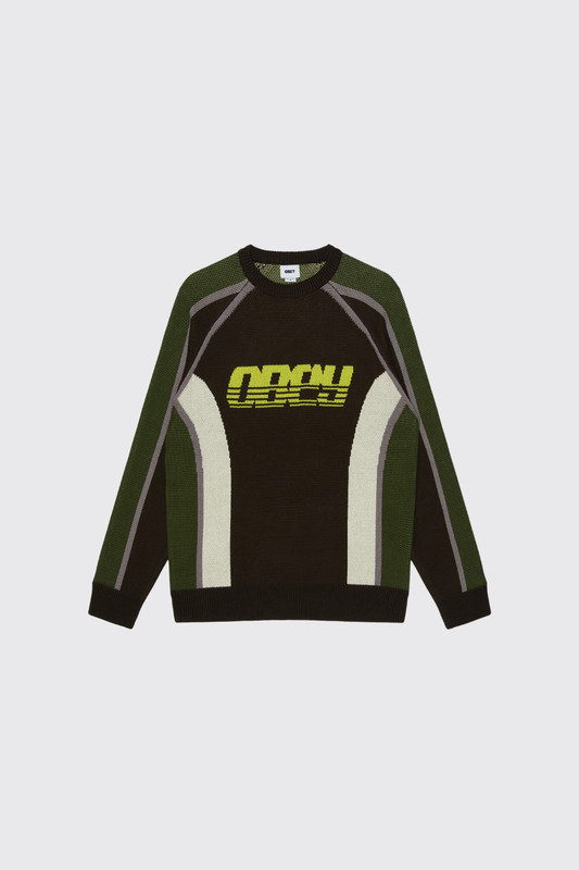 OBEY Estadio Sweater 151000129 BWM Brown Multi