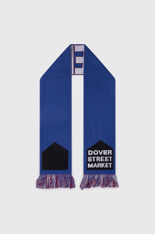 Dover Street Market Unisex DSM Football Scarf Knit DSM02K044 2 Blue
