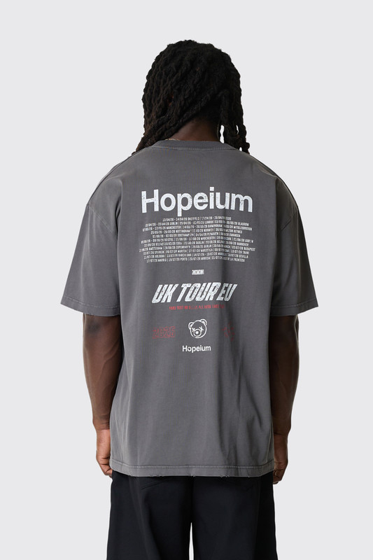Hopeium Tour Tee SS 20262060302 955 Washed Grey