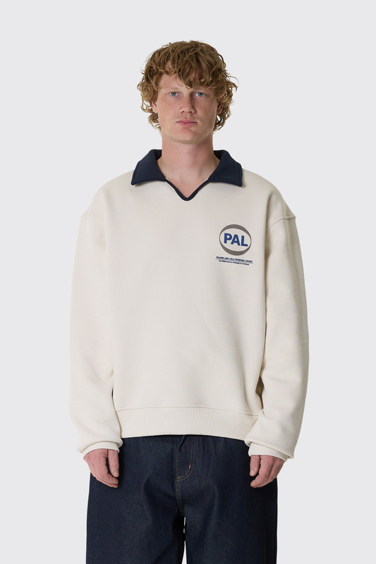 PAL Sporting Goods Pre Game Polo Sweatshirt PALAW26093 Marshmallow