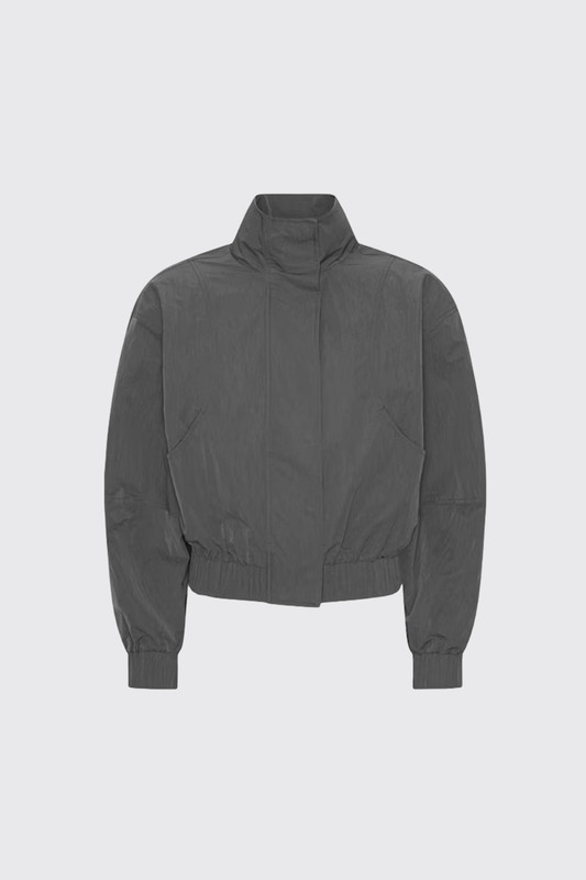 ROTATE CRISPY TRACK JACKET 1162001205 Gray Pinstripe