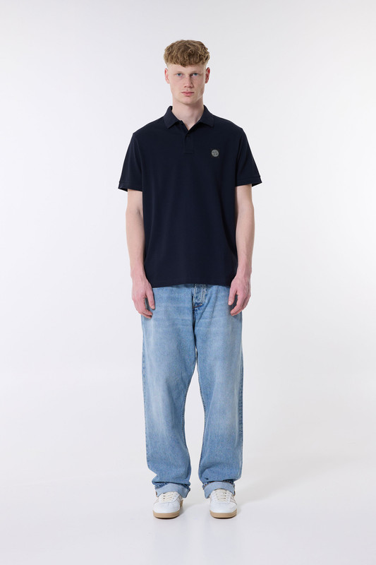 Stone Island Polo Slim Fit Navy Blue 