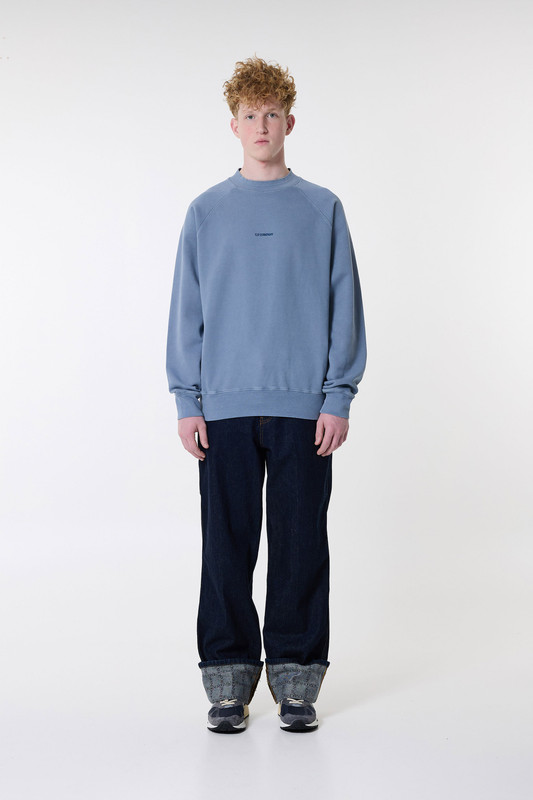 C.P. Company Logo Crew Neck Sweatshirt Flint Stone