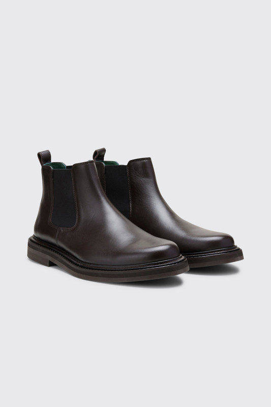 Vinny's Vinnee Chelsea Boot Dark Brown Leather