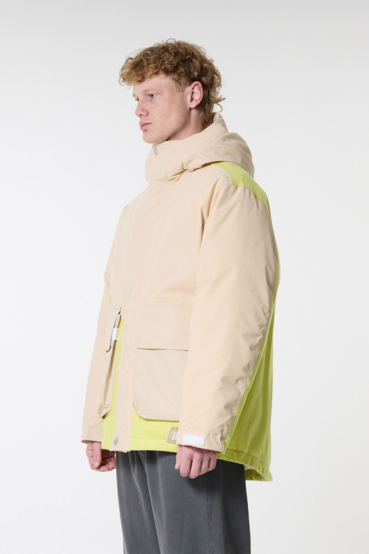 Stone Island Giubbotto Vera Piuma RDS Yellow/Beige/Yellow
