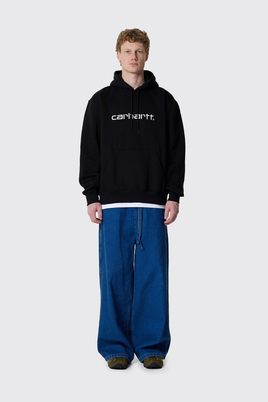 Carhartt WIP Hooded Carhartt Sweat Black/White