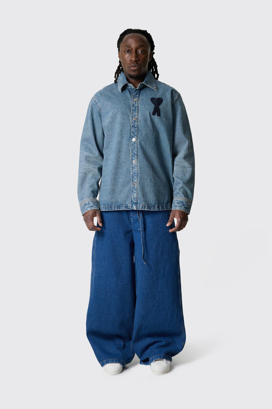 AMI ADC Overshirt Udes Blue - Calico Club