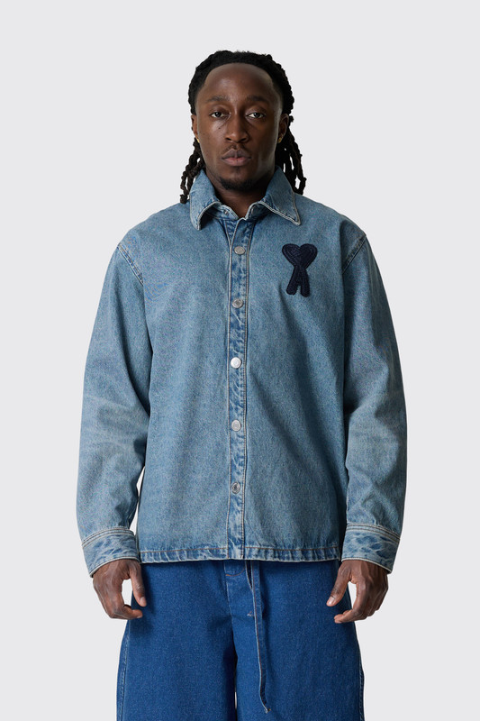 AMI Paris ADC Overshirt HJK275.DE0046 Udes Blue