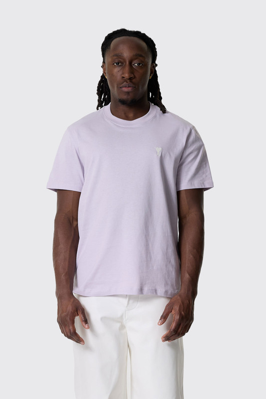 Ami Paris Tシャツ　ライラック　Sサイズ ami-paris-de-coeur-cotton-t- トップス