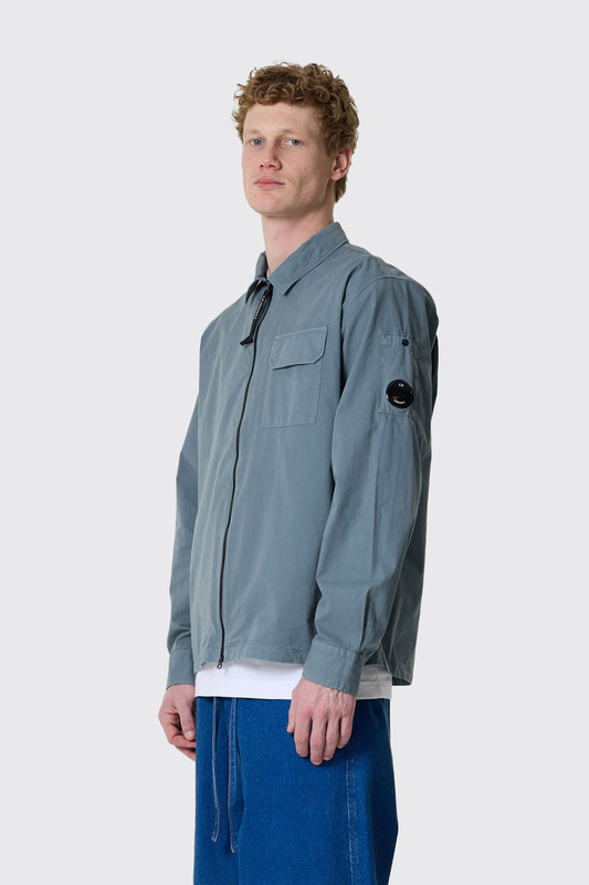 C.P. Company Organic Gabardine Full Zip Overshirt 18CMOS124A