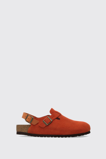 Birkenstock Birkenstock Tokio Suede Leather Narrow Rust Brown/Burnt Orange