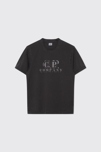 C.P. Company 1020 Jersey Patch Logo T-Shirt Black - Calico Club