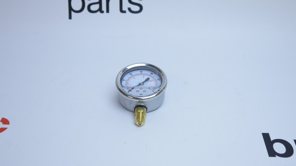 2 1/2" Pressure Gauge, 0 to 11 bar, with 1/4" BSP male bottom connection, direct mounting