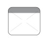 1" x 7/8" Direct Thermal Gray Self Destruct Label (2,000/ roll)