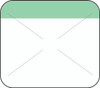 1" x 7/8" Direct Thermal Green Self Destruct Label (2,000/ roll)