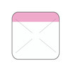 1.5" x 1.5" Direct Thermal Pink Self Destruct Label (2,000/ roll)