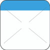 1.5" x 1.5" Direct Thermal Blue Self Destruct Label (2,000/ roll)