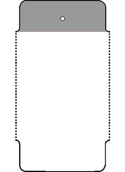 2.75" x 1.5" Direct Thermal Tag Gray (2,000 per roll)