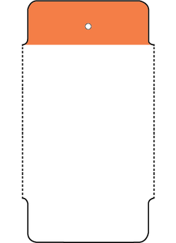 2.75" x 1.5" Direct Thermal Tag Orange (2,000 per roll)