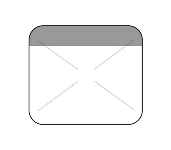 1" x 7/8" Direct Thermal Gray Self Destruct Label (2,000/ roll)