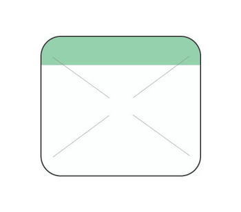 1" x 7/8" Direct Thermal Green Self Destruct Label (2,000/ roll)