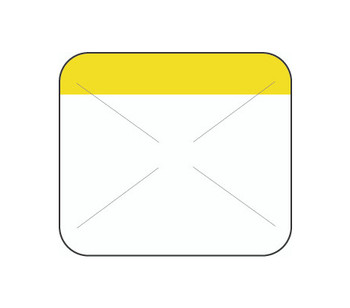 1" x 7/8" Direct Thermal Yellow Self Destruct Label (2,000/ roll)