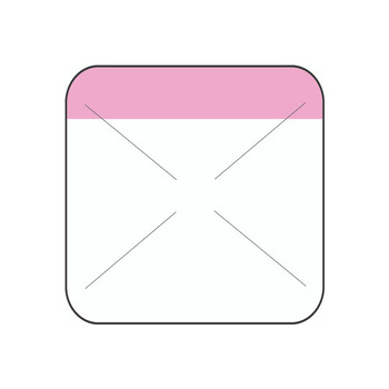 1.5" x 1.5" Direct Thermal Pink Self Destruct Label (2,000/ roll)