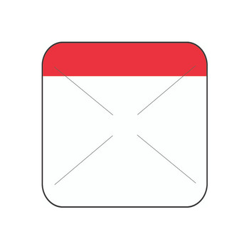 1.5" x 1.5" Direct Thermal Red Self Destruct Label (2,000/ roll)