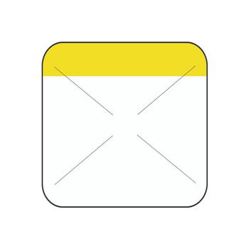 1.5" x 1.5" Direct Thermal Yellow Self Destruct Label (2,000/ roll)