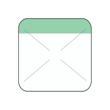 1.5" x 1.5" Direct Thermal Green Self Destruct Label (2,000/ roll)