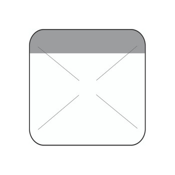 1.5" x 1.5" Direct Thermal Gray Self Destruct Label (2,000/ roll)