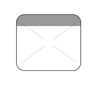 1" x 7/8" Direct Thermal Gray Self Destruct Label (2,000/ roll)