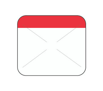 1" x 7/8" Direct Thermal Red Self Destruct Label (2,000/ roll)