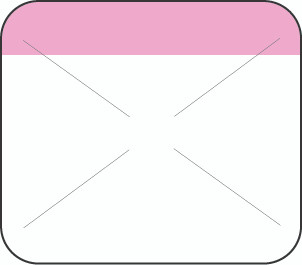 1" x 7/8" Direct Thermal Pink Self Destruct Label (2,000/ roll)