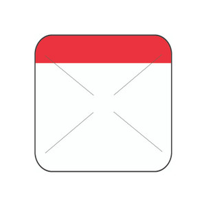 1.5" x 1.5" Direct Thermal Red Self Destruct Label (2,000/ roll)