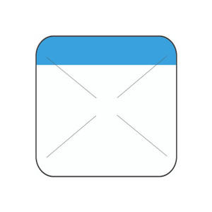 1.5" x 1.5" Direct Thermal Blue Self Destruct Label (2,000/ roll)