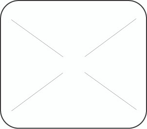 1" x 7/8" Direct Thermal White Self Destruct Label (2,000/ roll)