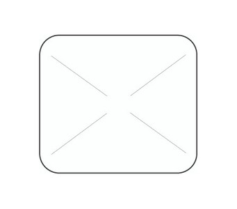 1" x 7/8" Direct Thermal White Self Destruct Label (2,000/ roll)