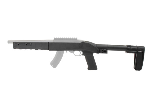 AGP Arms Lightweight Folding SB Tactical Mini Brace Kit w/ T Block - Designed for 22 Charger™ w/ Tapered Barrel