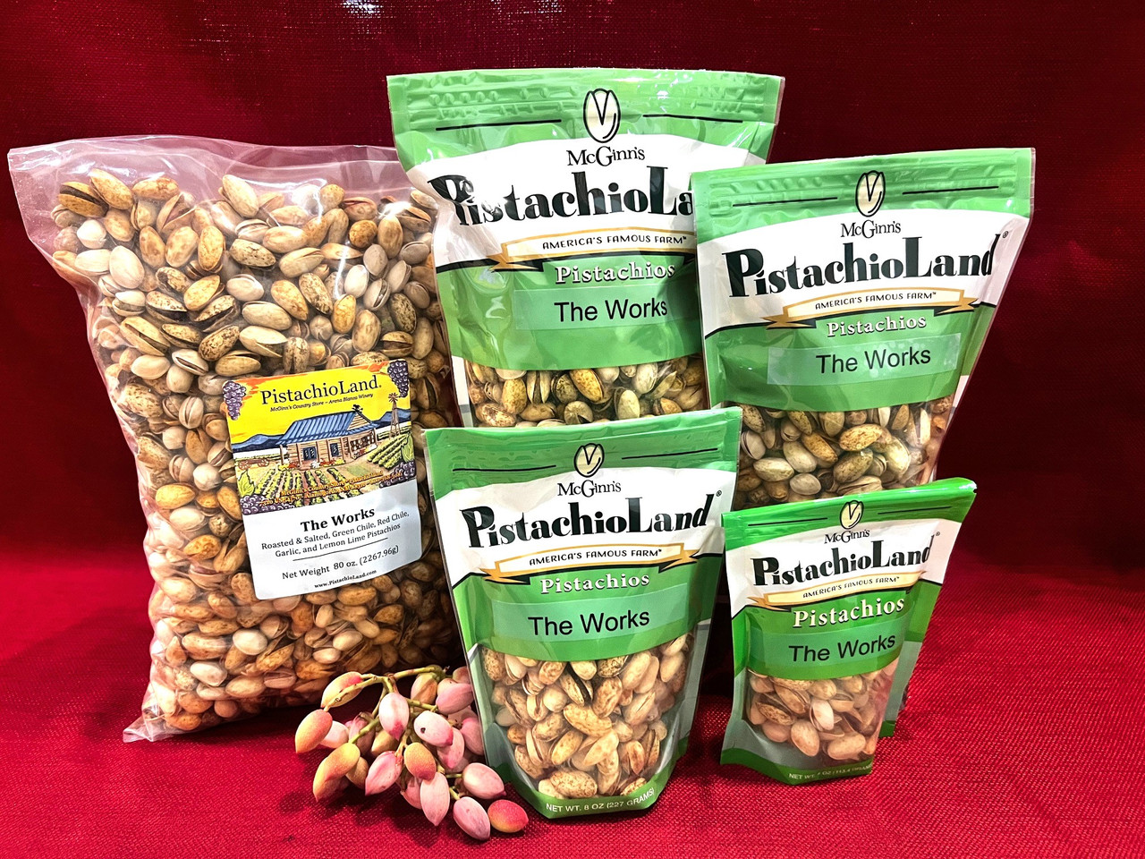 The Works - 5 Flavors of Pistachios - PistachioLand: Home of the